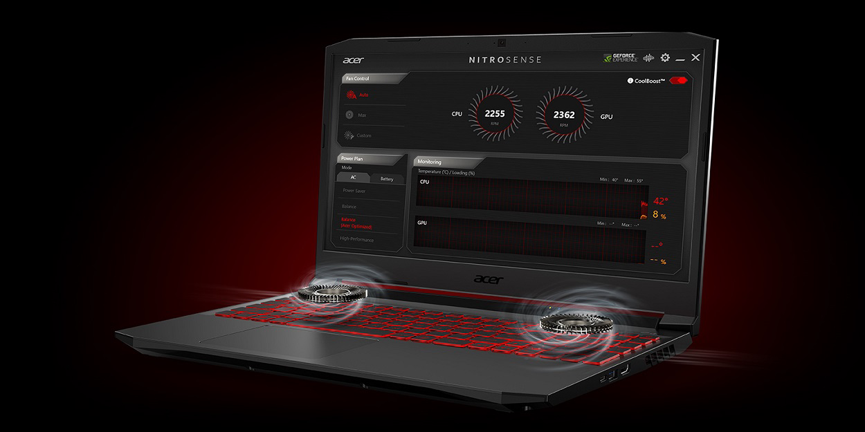 Acer Nitro 5 Intel Core i5-11400H 15.6" 16GB 512GB Nvidia RTX3050Ti W11H 5